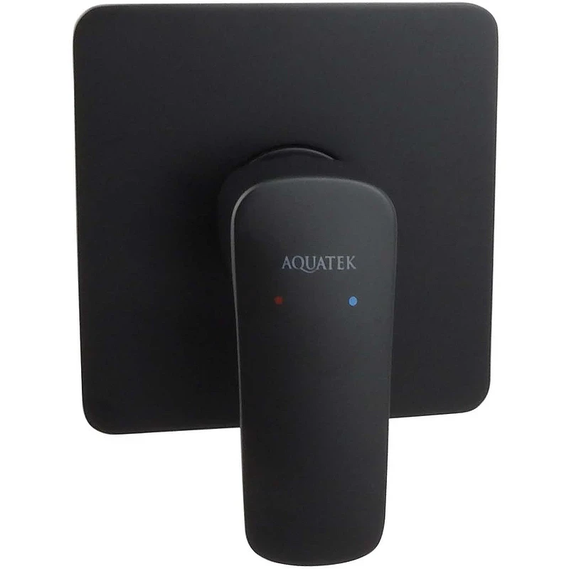 Душевая система Aquatek Вега AQ1076MB Черная матовая латунь встраиваемый