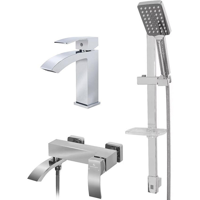 Комплект смесителей Grocenberg GB1007CR Хром