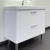 Тумба с раковиной Comforty Танжер 90Н 00-00019535 Белая матовая
