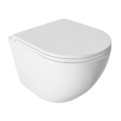 Унитаз Azario Pro PRO-0001 UQ3 подвесной цвет Белый с сиденьем Микролифт