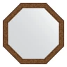 Зеркало Evoform Octagon 65х65 BY 3971 в багетной раме - Виньетка состаренная бронза 56