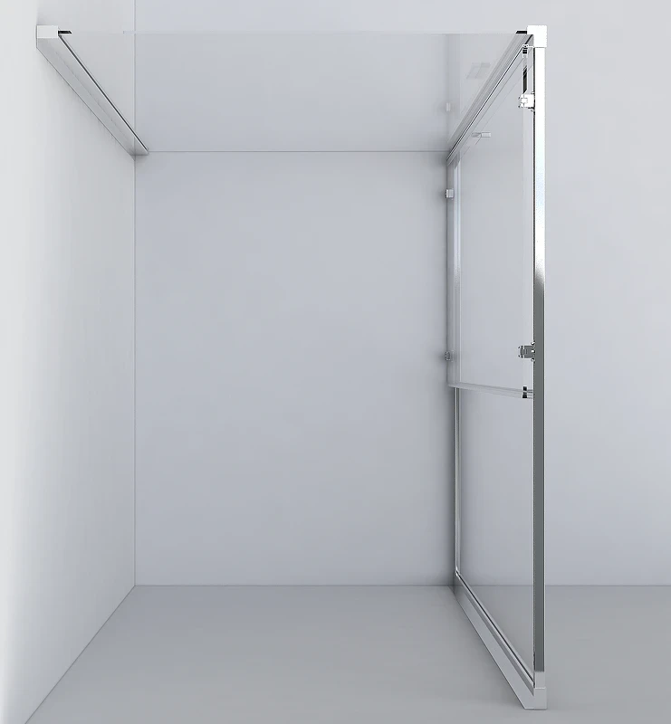 Душевой уголок Vincea Garda 150x90 VSR-1G9015CLGM профиль Вороненая сталь стекло прозрачное
