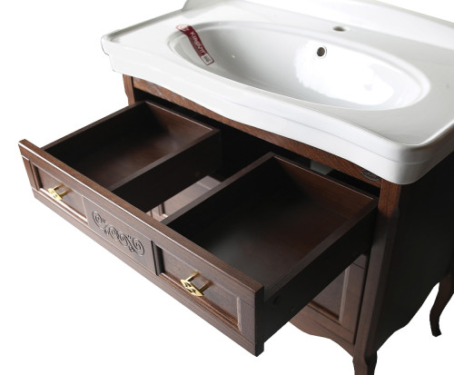 Комплект мебели для ванной ASB-Woodline Модерн 85 1124701 цвет Антикварный орех