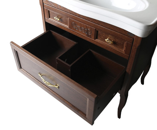 Комплект мебели для ванной ASB-Woodline Модерн 85 1124701 цвет Антикварный орех