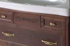 Комплект мебели для ванной ASB-Woodline Модерн 85 1124701 цвет Антикварный орех