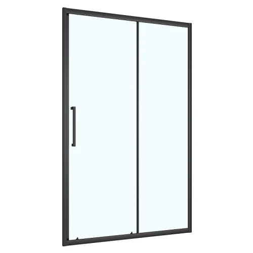 Душевая дверь Loranto 130 CS-AB03B-130 профиль Черный матовый стекло прозрачное