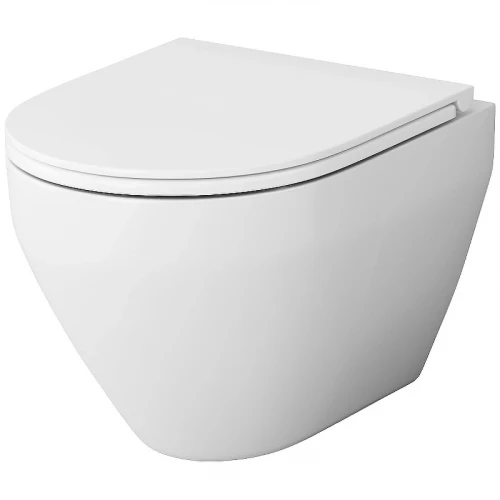 Комплект унитаза с инсталляцией AM.PM Spirit V2.0 FlashClean IS100101.701700 с сиденьем Микролифт и Белой глянцевой клавишей смыва фарфор подвесной