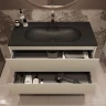 Тумба под раковину Vincea Велле (Welle) 100 VMC-2WL100MBG подвесная цвет M.Beige Soft-touch