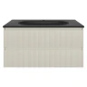 Тумба под раковину Vincea Велле (Welle) 100 VMC-2WL100MBG подвесная цвет M.Beige Soft-touch