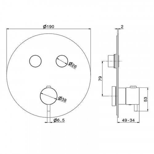 Смеситель для душа Newform X-Steel 316 70426EX.50.050 с термостатом цвет Inox