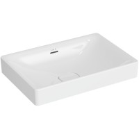 Раковина Vitra Metropole 60 7535B003-0673 Белая фарфор встраиваемая, полувстраиваемая
