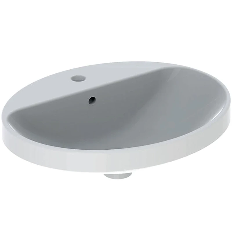 Раковина Geberit VariForm 55 500.720.01.2 Белая фарфор полувстраиваемая
