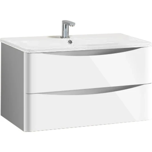 Тумба под раковину Vincea Roberta VMC-1R800LW подвесная L.White МДФ / ЛДСП