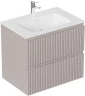 Тумба с раковиной Aquanet Джейн 2.0 60 378305 подвесная цвет Мокко