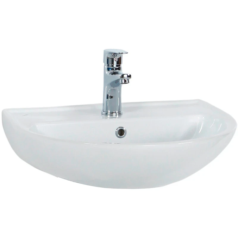 Раковина Creavit 50 TP155-00CB00E-0000 Белая фарфор подвесная