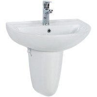 Раковина Creavit 50 TP155-00CB00E-0000 Белая фарфор подвесная