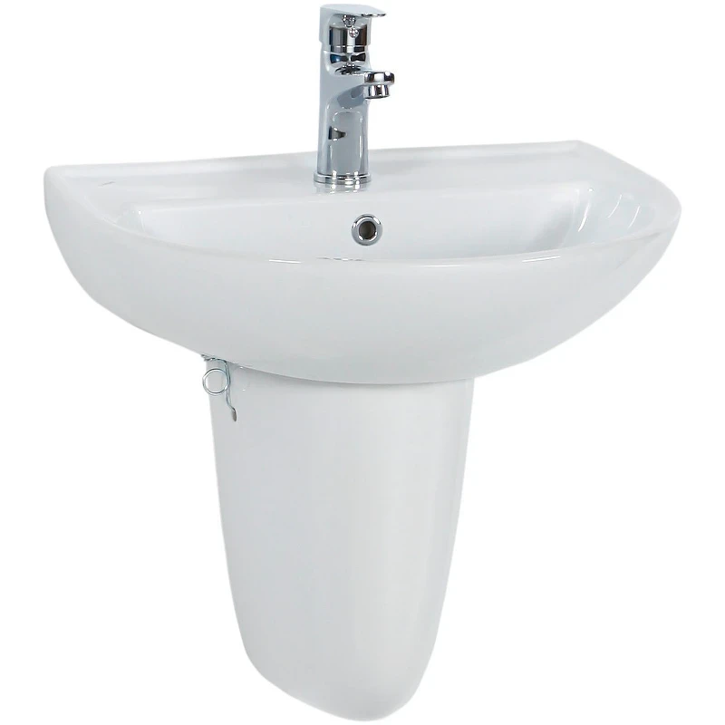 Раковина Creavit 50 TP155-00CB00E-0000 Белая фарфор подвесная
