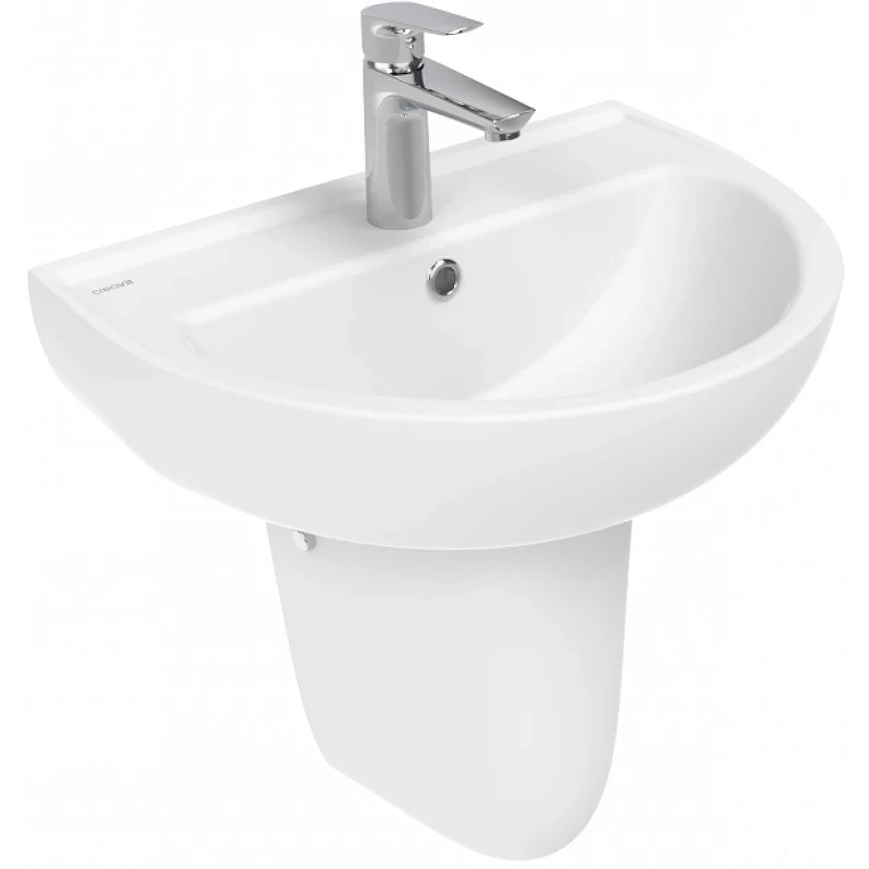 Раковина Creavit 50 TP155-00CB00E-0000 Белая фарфор подвесная