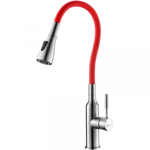 Смеситель для кухни Lemark Expert LM5082S-Red Нержавеющая сталь Красный нержавеющая сталь