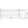 Полка для полотенец Frap F806 Хром