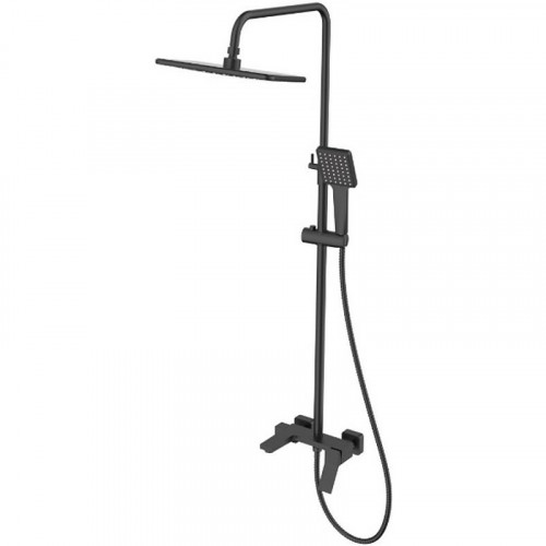 Душевая система Haiba HB24818-7 Черная матовая латунь на стену