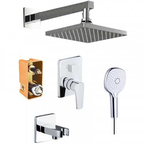 Душевая система Azario Treya AZ-15680721 Хром латунь встраиваемый