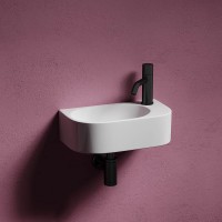 Раковина Ceramicanova Element 41 L CN6066L Белая фарфор подвесная