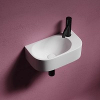 Раковина Ceramicanova Element 41 L CN6066L Белая фарфор подвесная