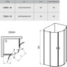 Душевой уголок Ravak Chrome CSKK4 90x90 3Q170C00Z1 профиль Хром стекло Transparent
