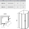 Душевой уголок Ravak Chrome CSKK4 90x90 3Q170C00Z1 профиль Хром стекло Transparent