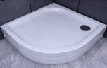 Душевой поддон из искусственного камня Aquatek 90x90 радиальный с ножками Белый