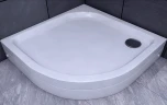 Душевой поддон из искусственного камня Aquatek 90x90 радиальный с ножками Белый