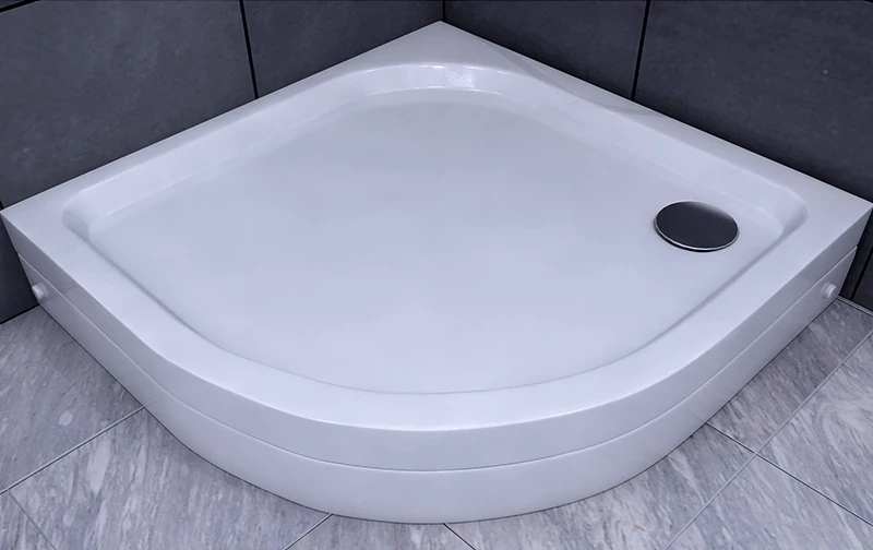 Душевой поддон из искусственного камня Aquatek 90x90 радиальный с ножками Белый