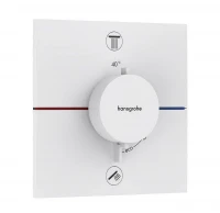 Смеситель для душа Hansgrohe ShowerSelect Comfort E 15572700 с термостатом цвет Белый матовый