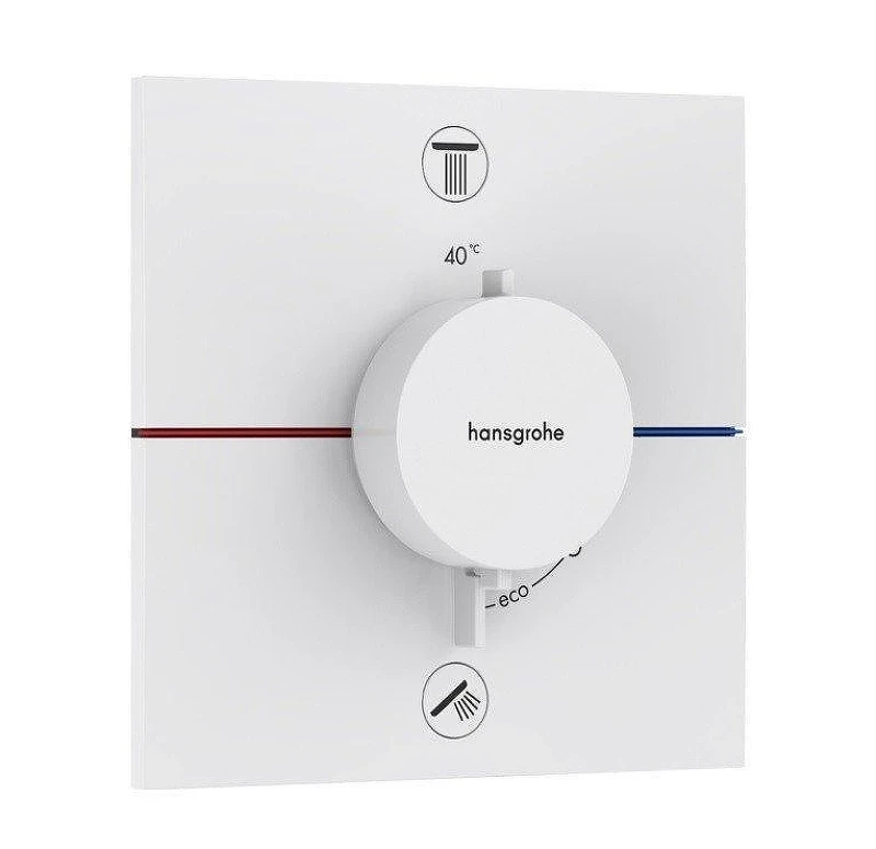 Смеситель для душа Hansgrohe ShowerSelect Comfort E 15572700 с термостатом цвет Белый матовый