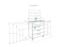 Тумба под раковину Aquaton Ария 80 Н 1A141301AA010 Белая МДФ / ЛДСП
