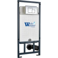 Инсталляция WeltWasser WW Marberg 507 SE CR 10000008209 для унитаза с клавишей смыва Хром пластик