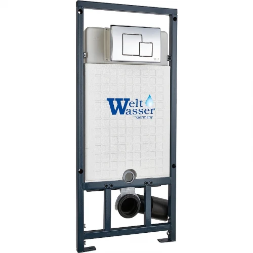 Инсталляция WeltWasser WW Marberg 507 SE CR 10000008209 для унитаза с клавишей смыва Хром пластик