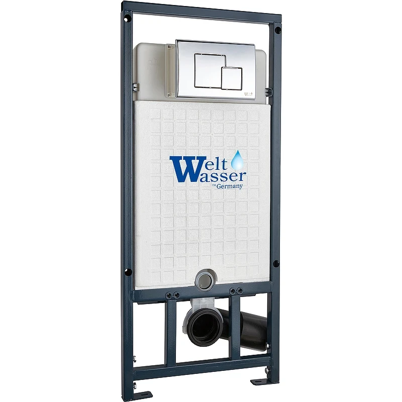 Инсталляция WeltWasser WW Marberg 507 SE CR 10000008209 для унитаза с клавишей смыва Хром пластик