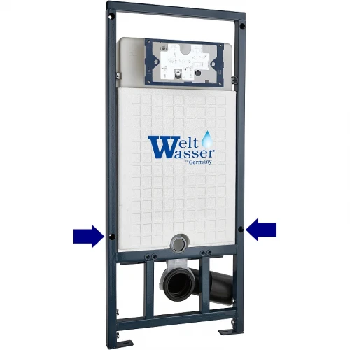 Инсталляция WeltWasser WW Marberg 507 SE CR 10000008209 для унитаза с клавишей смыва Хром пластик