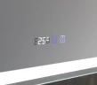 Зеркальный шкаф Azario Фиджи 50 LED-00002361 с подсветкой цвет Белый с часами
