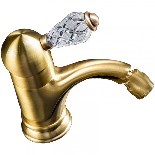Смеситель для биде Boheme Crystal 306-CRST Бронза латунь