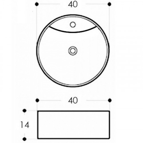 Раковина Maretti Elena 40 EA13NS67-844 Белая