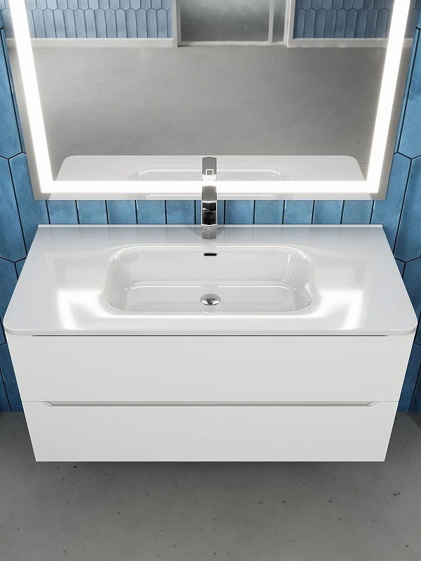Раковина Uperwood Monica 101 RMonica100wg цвет Белый глянцевый