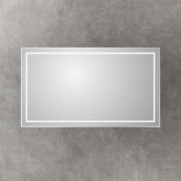 Зеркало BelBagno Kraft 140 SPC-KRAFT-1400-800-LED-TCH-WARM с подсветкой Сатин с сенсорным выключателем и подогревом стекло
