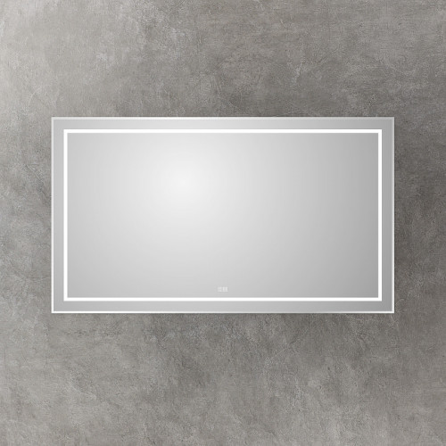 Зеркало BelBagno Kraft 140 SPC-KRAFT-1400-800-LED-TCH-WARM с подсветкой Сатин с сенсорным выключателем и подогревом стекло