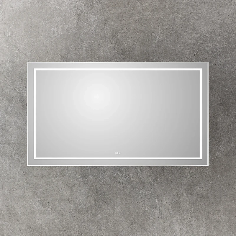 Зеркало BelBagno Kraft 140 SPC-KRAFT-1400-800-LED-TCH-WARM с подсветкой Сатин с сенсорным выключателем и подогревом стекло