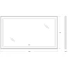 Зеркало BelBagno Kraft 140 SPC-KRAFT-1400-800-LED-TCH-WARM с подсветкой Сатин с сенсорным выключателем и подогревом стекло