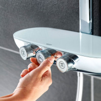 Душевая система Grohe Rainshower System SmartControl 360 Duo 26250000 хром латунь на стену