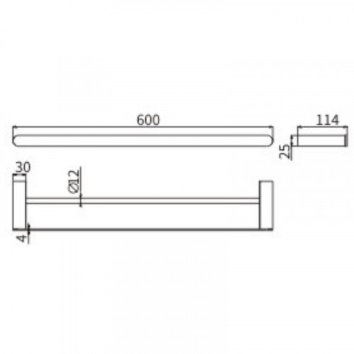 Полотенцедержатель CeramaLux Florenzia 63109 двойной Золото матовое